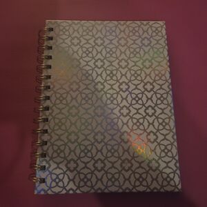 Kendra Scott Silver and Gold Patterned Notebook Planner